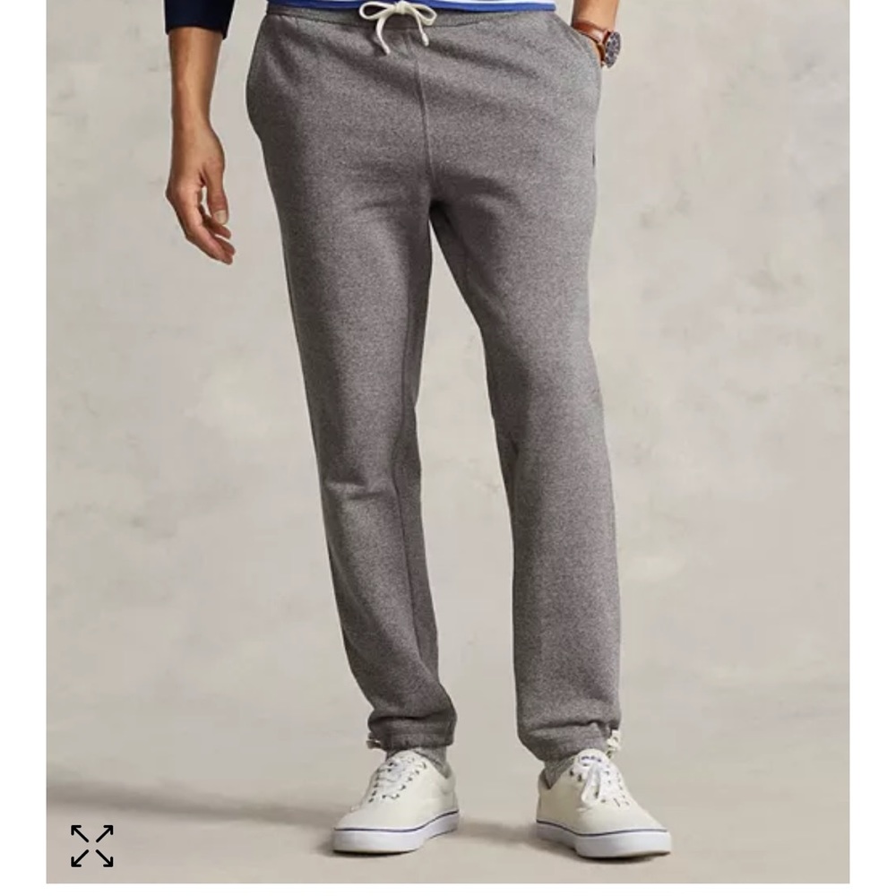 Polo Ralph Lauren Fleece Classic Fit Drawstring Pants in Charcoal Gray
